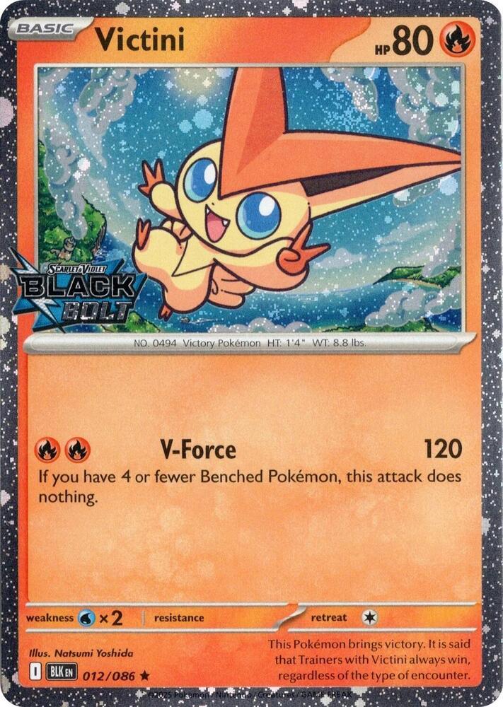 Black Bolt Victini [Stamped] Pokémon card